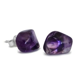 Vifaleno Lava Bracelet, Natural, Round, 8 mm, Amethyst