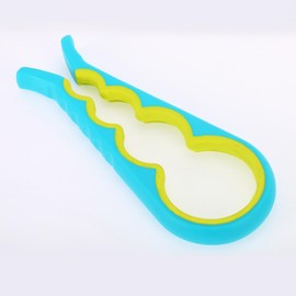 Multi-Color Bottle Opener and Can Opener for Weak Hands, Elderly Arthritis, Elderly, Jar Lid Opener with Rubber Pad for Jar Opener and Corkscrew Opener (blue-green)