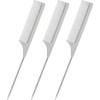 Leinuosen 3 Packs Rat Tail Comb Steel Pin Rat Tail