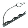 DonDon Men's Stainless Steel Tie Clip, stainless steel, Without Stone