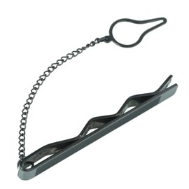 DonDon Men's Stainless Steel Tie Clip, stainless steel, Without Stone