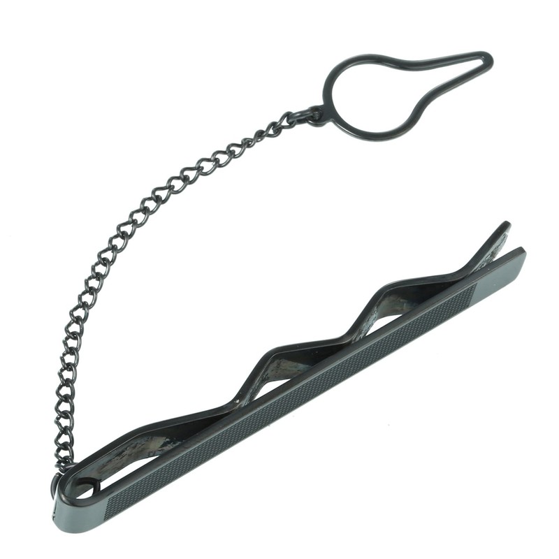 DonDon Men's Stainless Steel Tie Clip, stainless steel, Without Stone