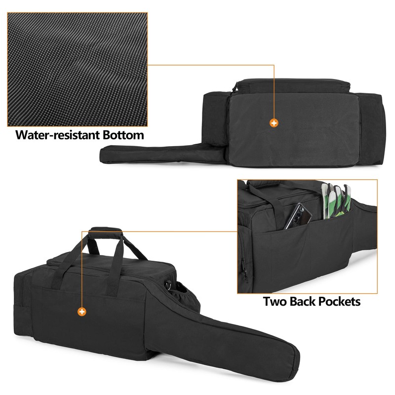 SAMDEW Chainsaw Carrying Case, Padded Chainsaw Storage Bag Compatible with