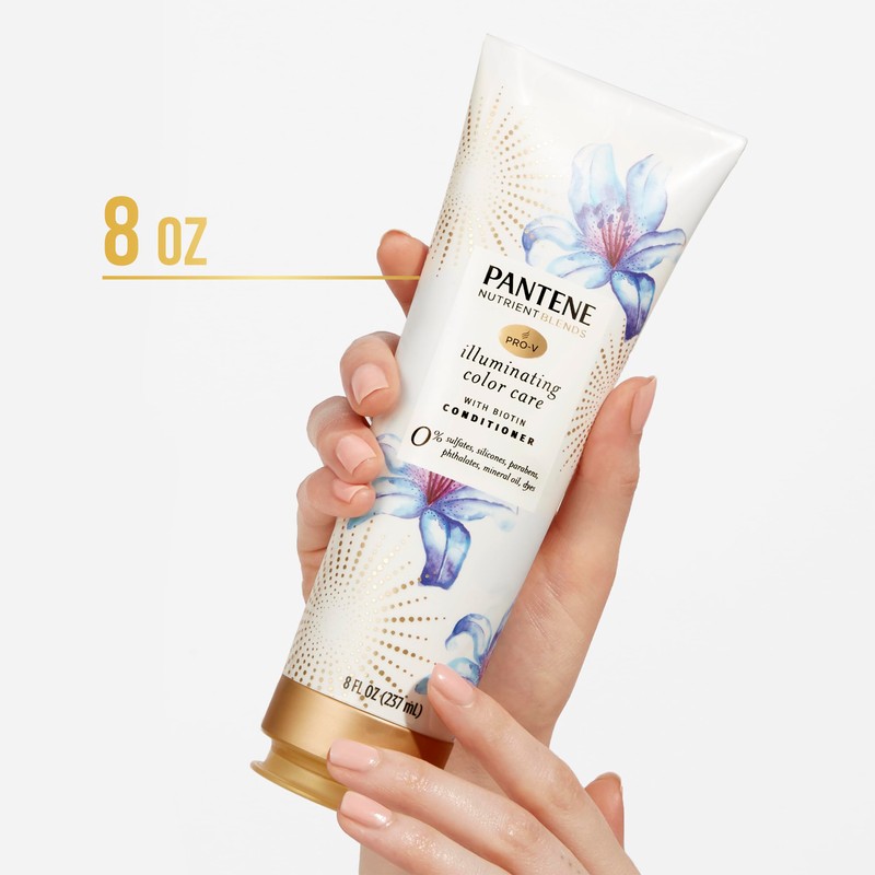 Pantene Sulfate Free Conditioner, Illuminating Hair Color with Biotin, Safe