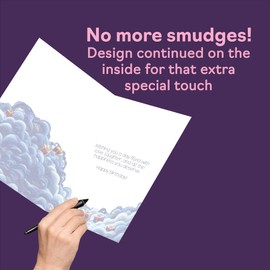 Son Birthday Card - Starry Night Moon Clouds - Happy Birthday Card for Son from Dad Mum, A5 Male Bday Greeting Cards