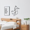 duisoad Faces Line Art Wall Decoration, Metal Black for Living