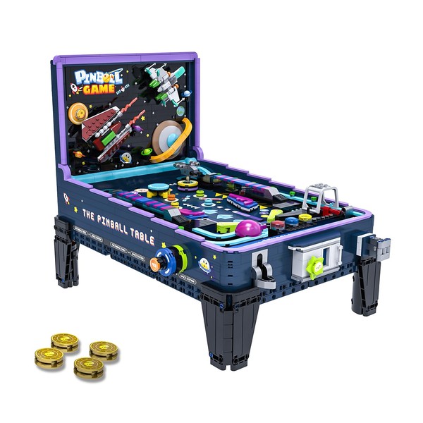 JTBBOY Pinball Machine Building Blocks Set - Creative DIY Construction