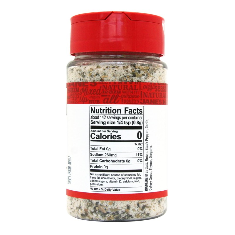 Jane's Krazy Mixed Up Salt, 4 Ounce
