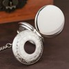 Kchss Mechanical Roman Numerals Dial Skeleton Pocket Watches with Luxury