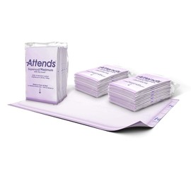 Attends Supersorb Maximum Disposable Underpads for Incontinence, 30"x36" Absorbent Pad, Heavy Absorbency, 5ct Bag