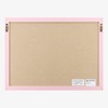 Navaris Framed Linen Bulletin Board - 17 x 23 inches