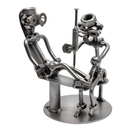 STEEMO Screw Man Doctor Orthopaedic Syringe Doctors Gift Metal Decoration 14 x 10 x 15 cm