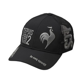 Cox Sportif LG5SCP06M Men's Cap, Mesh, Cooling Sensation, Absorbent, Quick Drying, Sporty Golf, BK00 (Black)