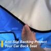 LoyaGour Back Seat Cover for Car Trucks Van SUV,Waterproof Rear