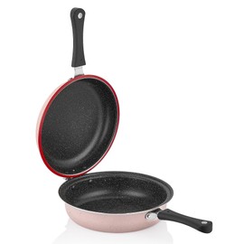 STP GOODS FRED Granite Non-Stick Flip Pan/Double-Sided Skillet, Dishwasher safe