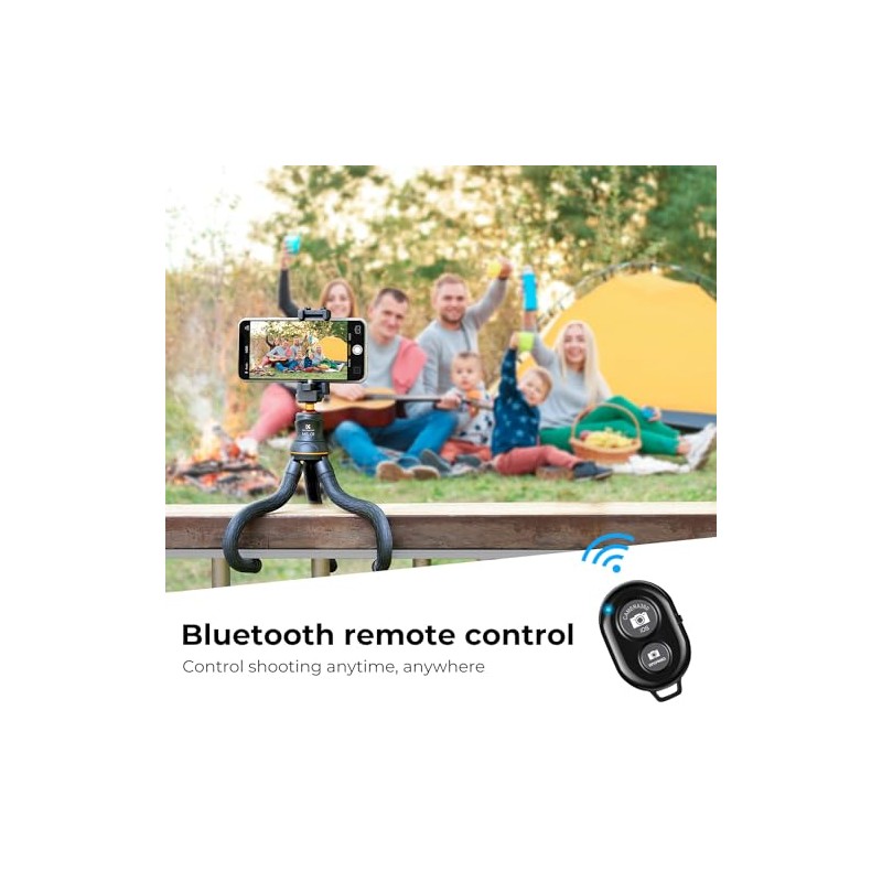 KF CONCEPT Trípode para teléfono móvil, MS01 Gorillapod con mando
