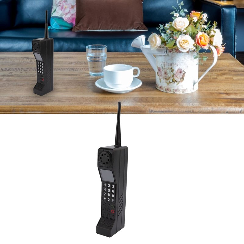 EIMSOAH Retro Brick Cell Phone Ornament, Vintage Cellular Phone Model,