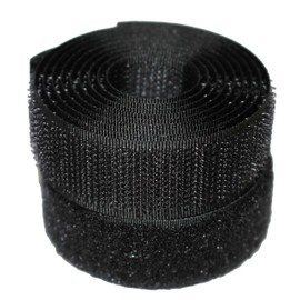 Black 20mm Sew-on Hook & Loop tape Alfatex® Brand supplied by the Velcro Companies - various lengths (1m)