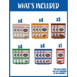 blue ribbon Land O'Lakes Hot Cocoa Mix (20 Count) 6 Flavors Gifts for Students Co-Workers Teens Someone Special Family Friends Her Him Hot Cocoa Gift Box