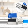 TAISHER 2PCS 304 Stainless Steel Compression Mini Ball Valve Shut