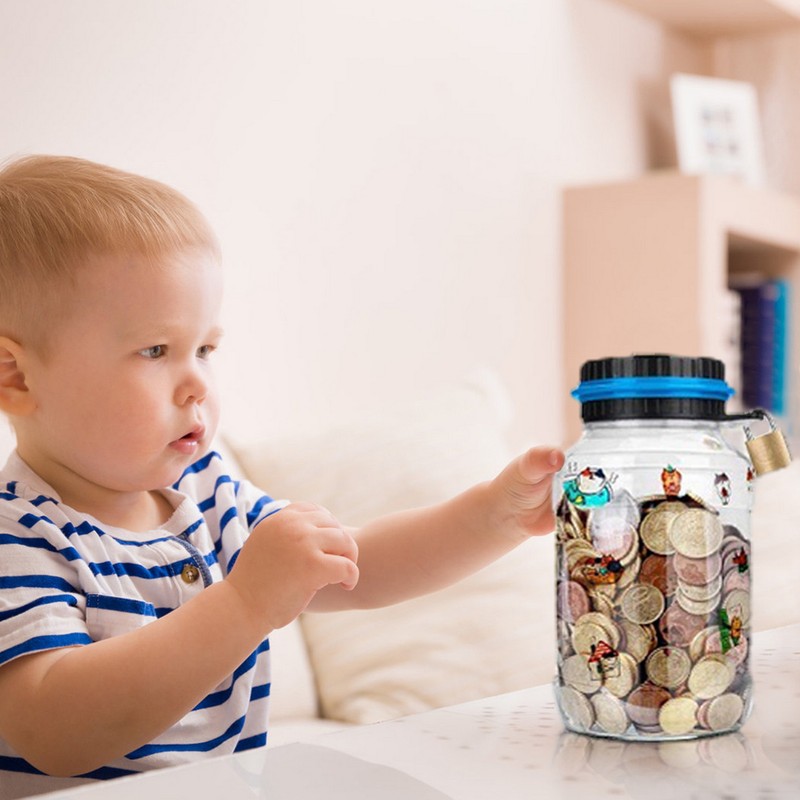 Electronic Digital Coin Money Box with LCD Display Smart Counter