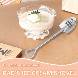 Dads Ice Cream Shovel Spoon, Fathers Day Gifts From Daughter - Dad Gift, Unique Funny Dad Gifts - Birthday Gifts For Dad, Gifts For Dad Who Wants Nothing - Ice Cream Spoon Gifts