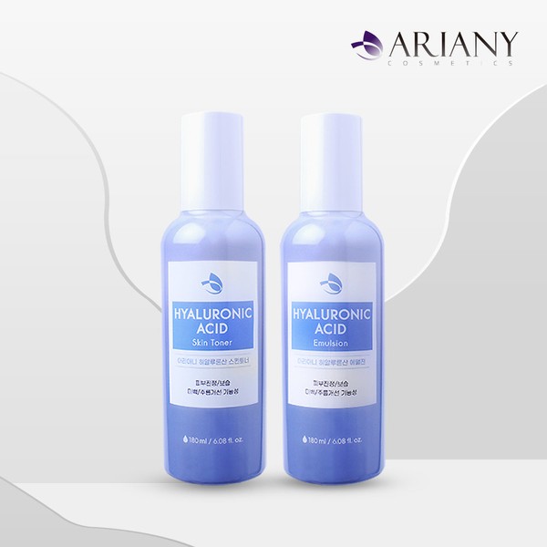 Ariani hyaluronic acid 2-piece set (skin + lotion/ampoule + cream) Dry basic cosmetics moisturizing skin care moisture moisture skin soothing, (ampoule + cream)