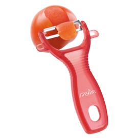 Moha Pela Universal Peeler with Serrated Blade, Red, One Size