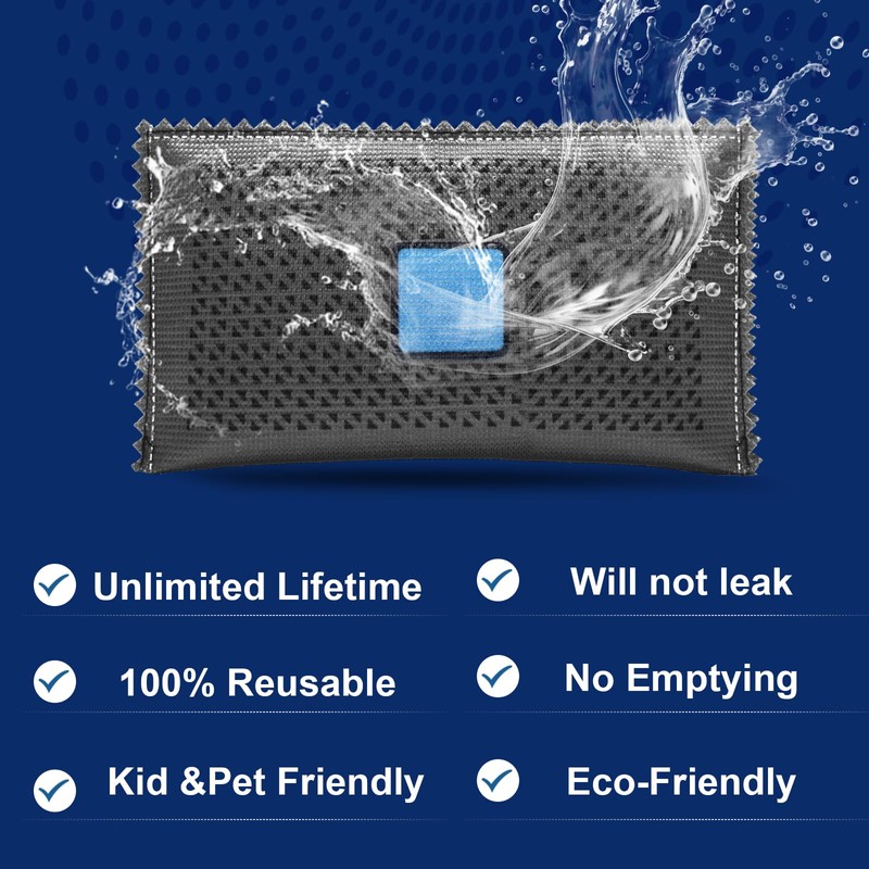 Timgle 10 Pcs 100g Rechargeable Desiccant Packs for Storage Silica