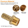 sourcing map Brass Barbed Fitting 1/2" NPT Male to 1/2"