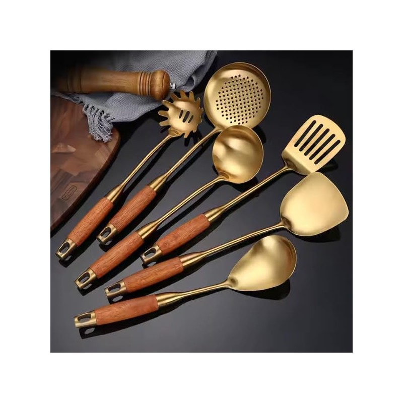 Heavy-Duty Stainless Steel Utensil Set – Spatula & Spoon for