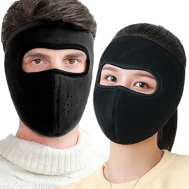 xbuk Winter Fleece Ski Mask for Women，Balaclava Face Mask Men Full Face Coverings Warm Mask，Winter Riding Windproof Mask