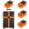 Luggage Straps for Suitcases TSA Approved Travel Belt 8 Pack