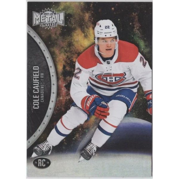 2021-22 Skybox Metal Universe Hockey Rookies Rainbow Spectrum Cole Caufield