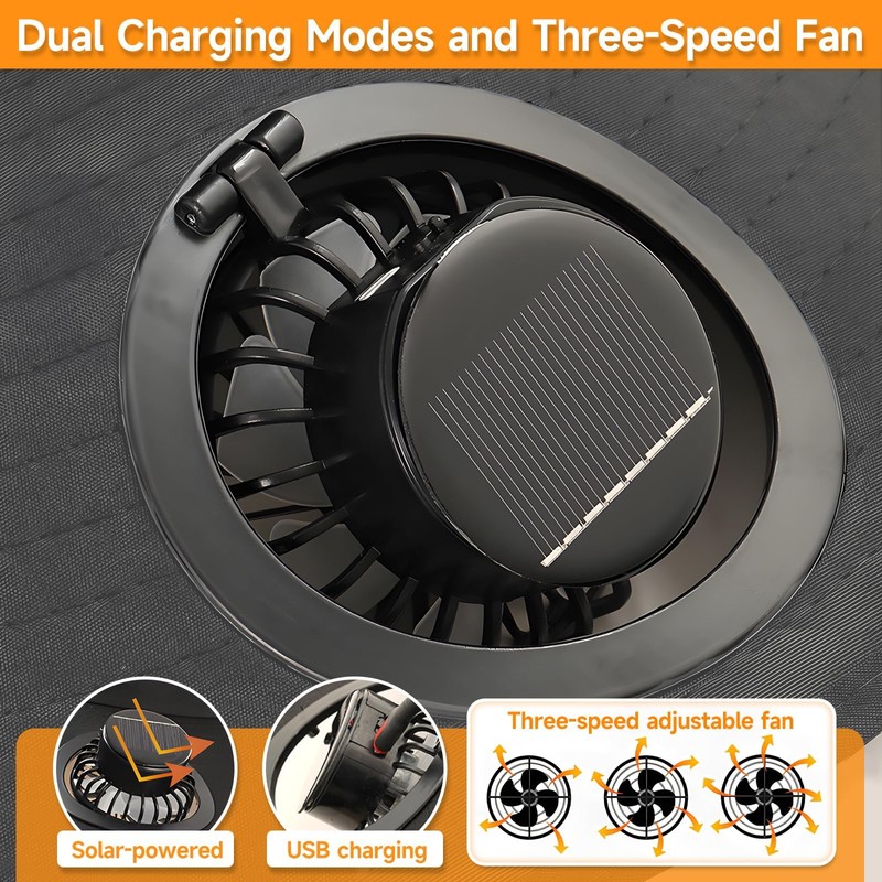 Hat with Fan Solar Power, 2025 Solar 2 Fans Hat