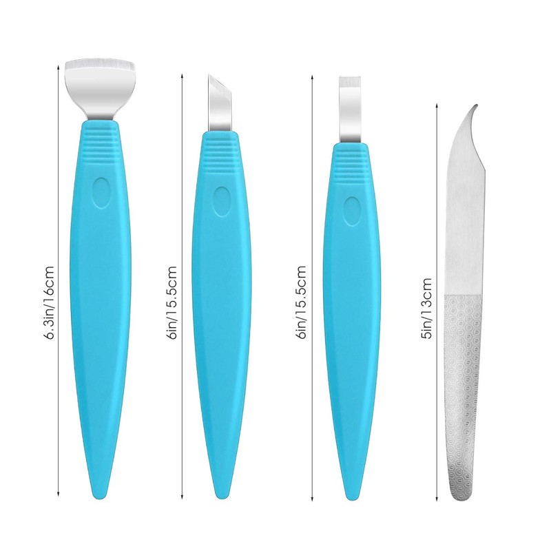 BEZOX Ingrown Toenail Removal Blades and Foot Callus Knife -