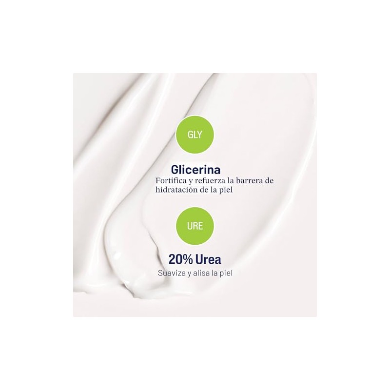Cetaphil Crema áspera y con baches, 20% urea, exfolia suavemente,