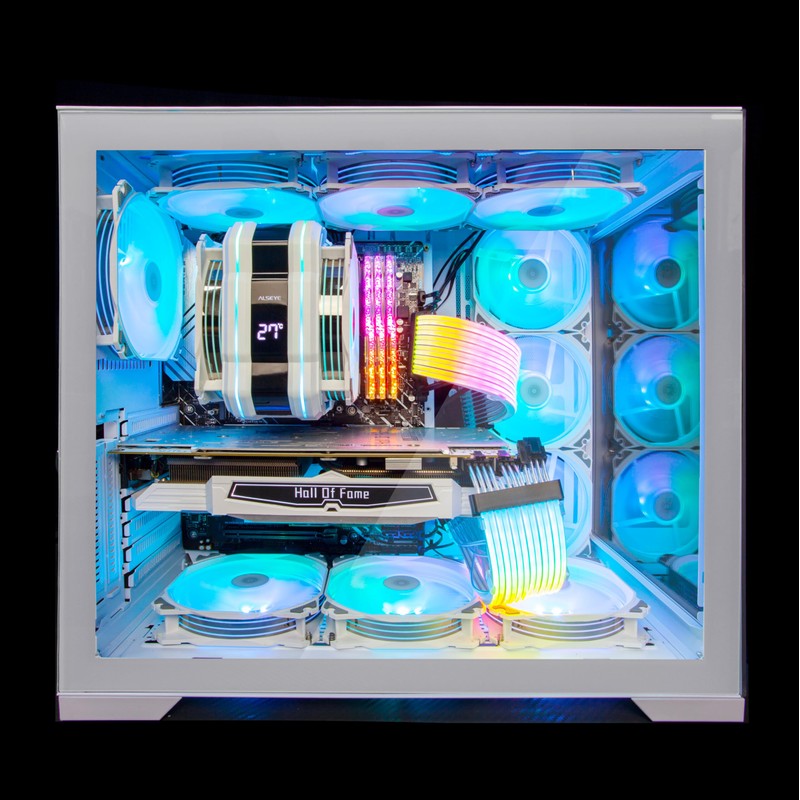 ALSEYE M120D Plus CPU Cooler with Temperature Display, Dual ARGB