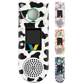 Plifal Skin Cover Compatible with Vocera B3000/B3000n - Fun Cow & Smile Face Set of 4 Skin Cover Decals Compatible with Vocera B3000, Voice Badge Decoration Sticker for Nurse Nursing Medical