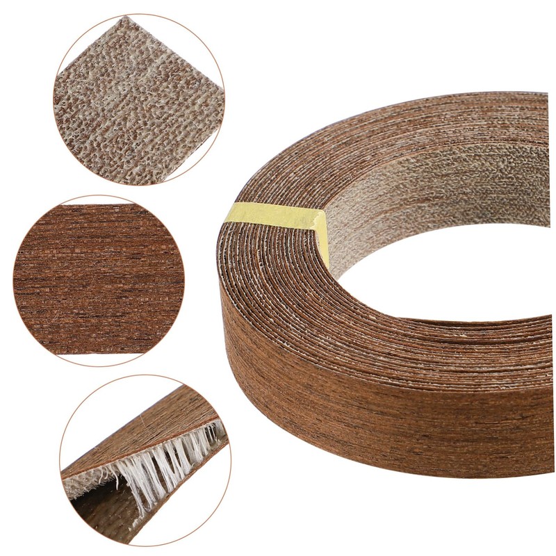 jojofuny Wood Tape 1 Roll Edging Tape for Countertop Veneer