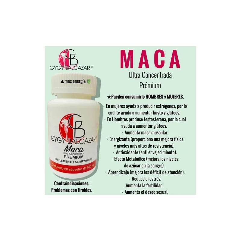 Caps Maca Aumenta Glúteos