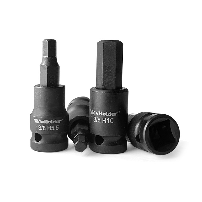 WinHolder 11PCS Impact HEX BIT Sockets Set 3/8" Drive Impact
