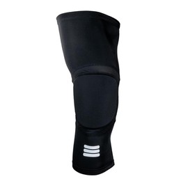 Cumulus Sport Mid-Length Padded Knee Sleeve - Black - Size: Youth Large