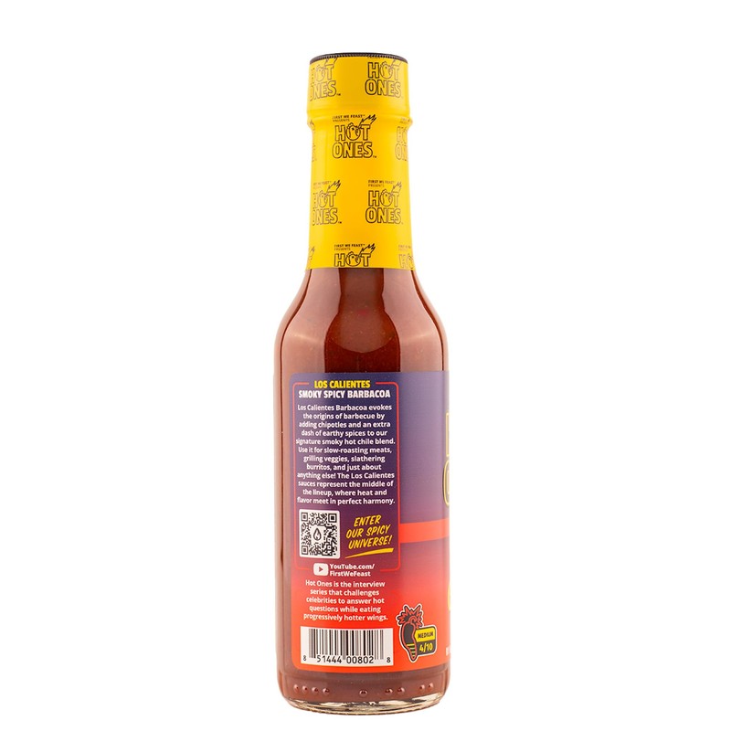 Hot Ones Los Calientes Barbacoa Hot Sauce Made With Natural