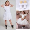 QHANSHIEE Grils Ruffle Socks Toddler Double Frilly Fluffy Princess Dress