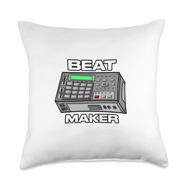 Beat Maker I Make Beats Apparel Beat Maker Drum Machine Music Producer Throw Pillow, 18x18, Multicolor