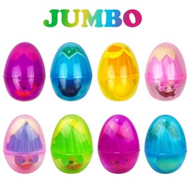 Pinkiwine 8 Pack Prefilled Easter Eggs Princess Deformation Egg Toys for Kids Boys Girls Easter Basket Stuffers Gifts Party Favors
