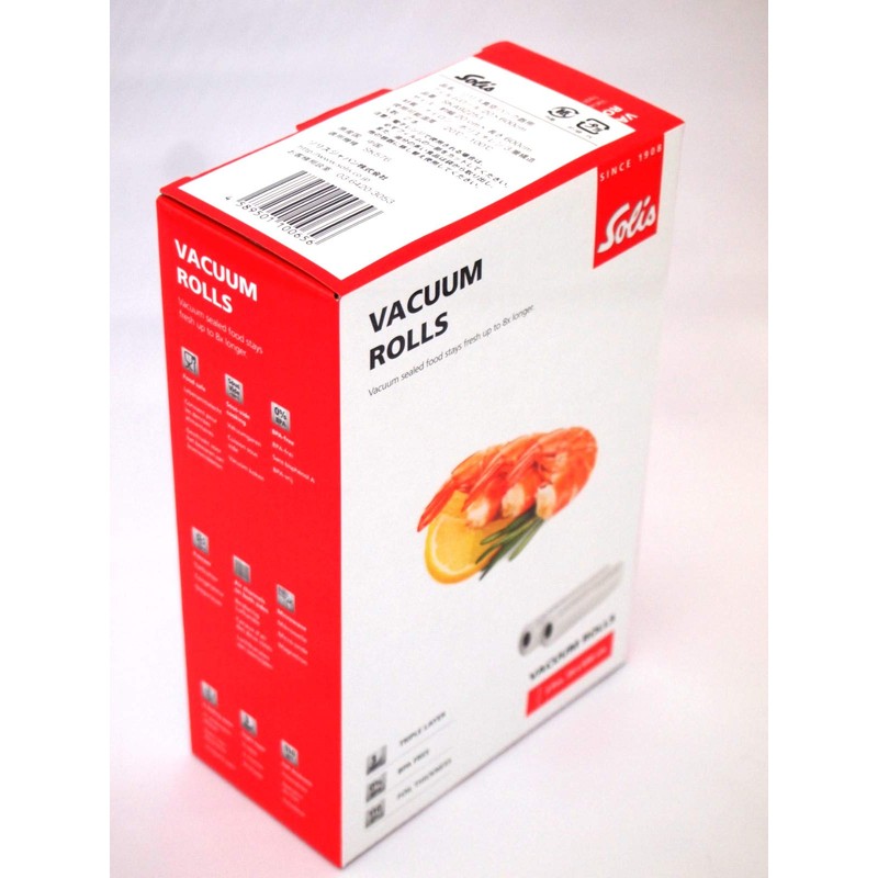 Solis Vacuum Packer Film Rolls, Set of 2, 20 x