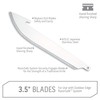 Outdoor Edge 3.5" RazorSafe Replacement Sharp-Point Knife Blades, 24 Piece