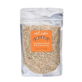 s.a.l.t. sisters Key West Seafood Rub & Seasoning | All-Natural, Gluten Free, MSG Free, Non-GMO | Dry & Wet Rub Seasoning Base | Versatile Use for Chicken Wings, Brisket, Pulled Pork, and More | 6oz